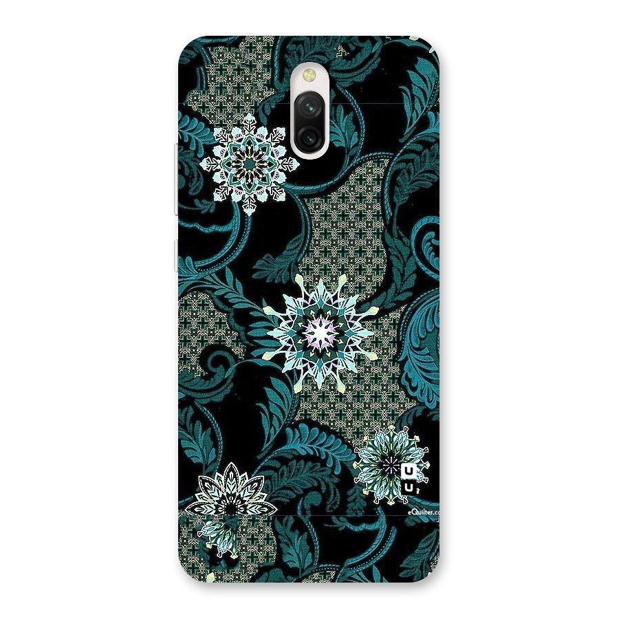 Bottle Green Floral Back Case for Redmi 8A Dual