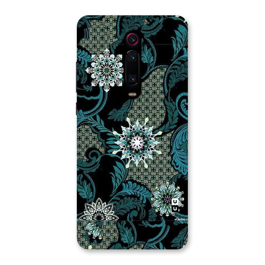 Bottle Green Floral Back Case for Redmi K20 Pro