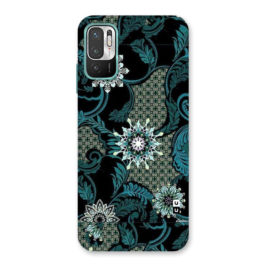 Bottle Green Floral Back Case for Redmi Note 10T 5G