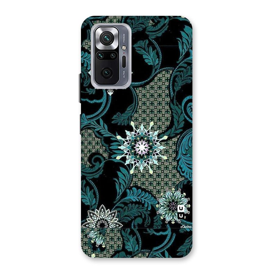 Bottle Green Floral Back Case for Redmi Note 10 Pro