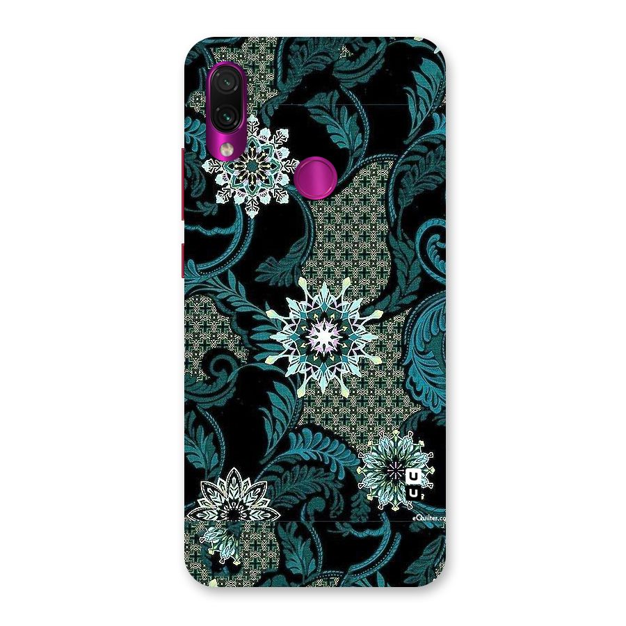 Bottle Green Floral Back Case for Redmi Note 7 Pro