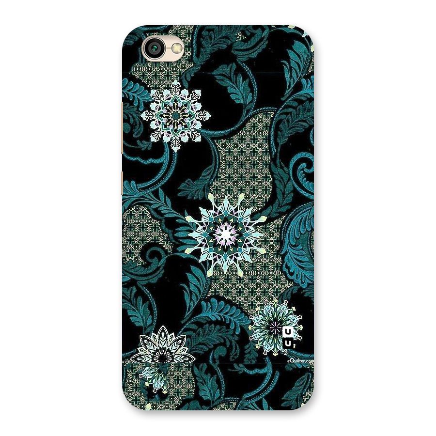 Bottle Green Floral Back Case for Redmi Y1 Lite