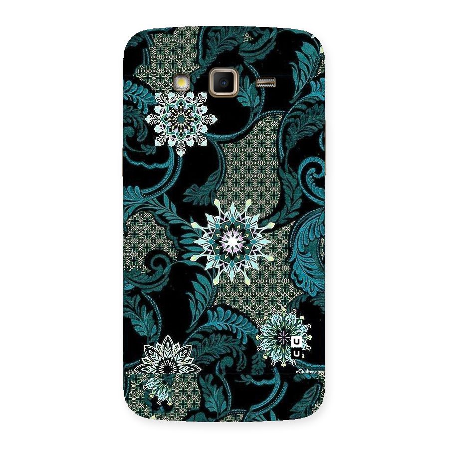 Bottle Green Floral Back Case for Samsung Galaxy Grand 2