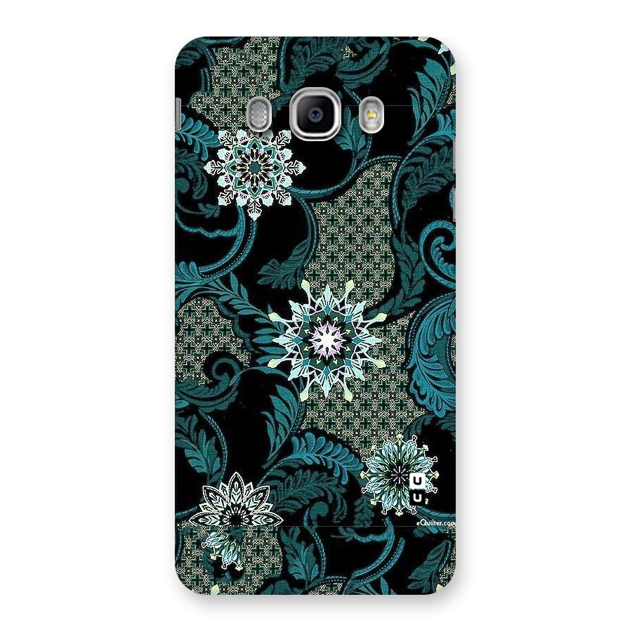 Bottle Green Floral Back Case for Samsung Galaxy J5 2016