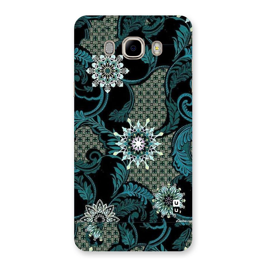 Bottle Green Floral Back Case for Samsung Galaxy J7 2016