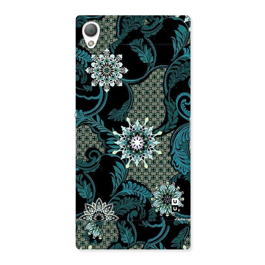 Bottle Green Floral Back Case for Sony Xperia Z3