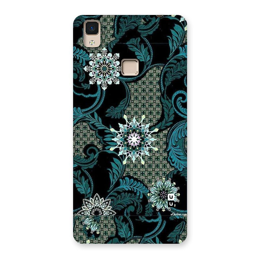 Bottle Green Floral Back Case for V3 Max