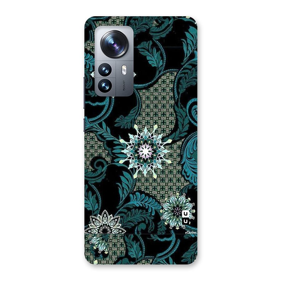 Bottle Green Floral Back Case for Xiaomi 12 Pro