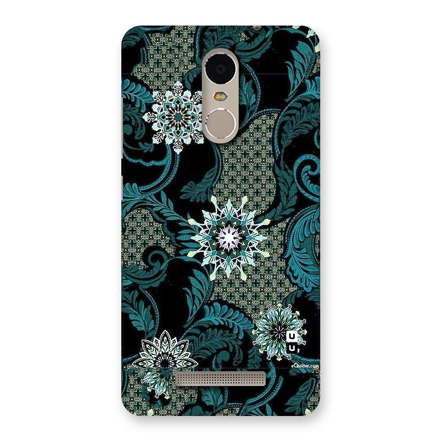 Bottle Green Floral Back Case for Xiaomi Redmi Note 3