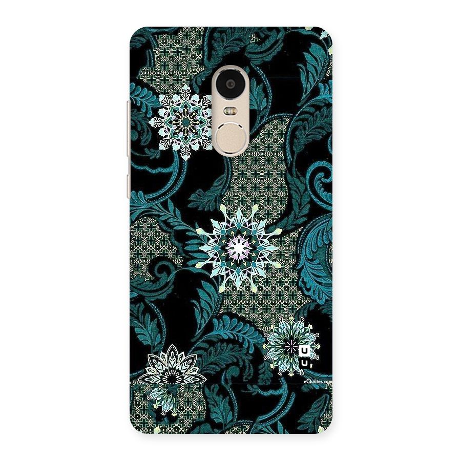 Bottle Green Floral Back Case for Xiaomi Redmi Note 4
