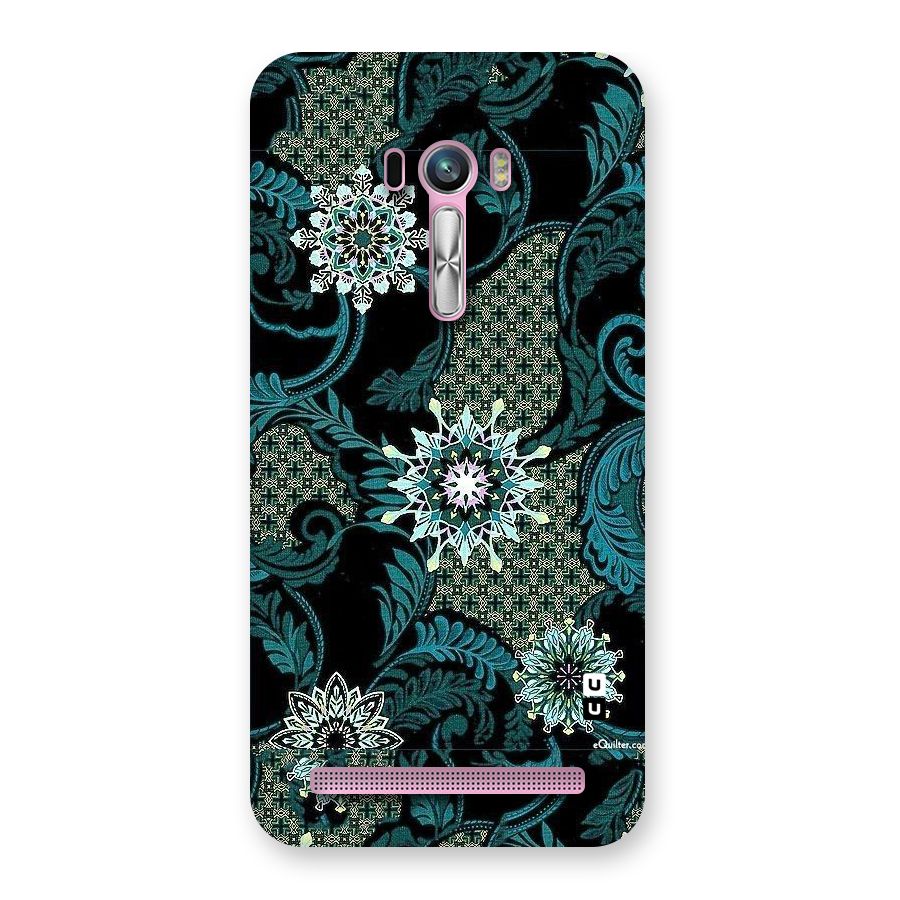 Bottle Green Floral Back Case for Zenfone Selfie