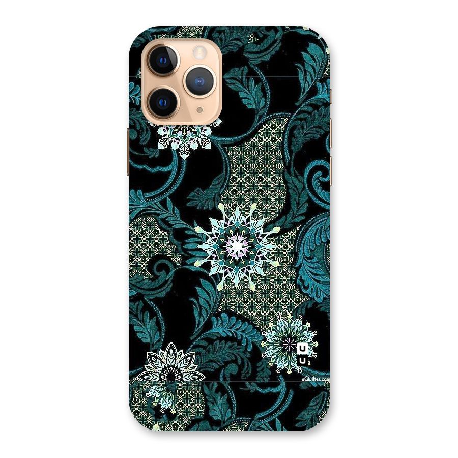 Bottle Green Floral Back Case for iPhone 11 Pro