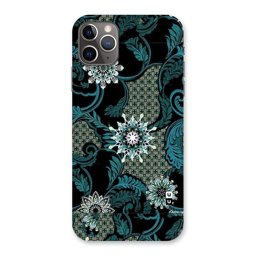 Bottle Green Floral Back Case for iPhone 11 Pro Max
