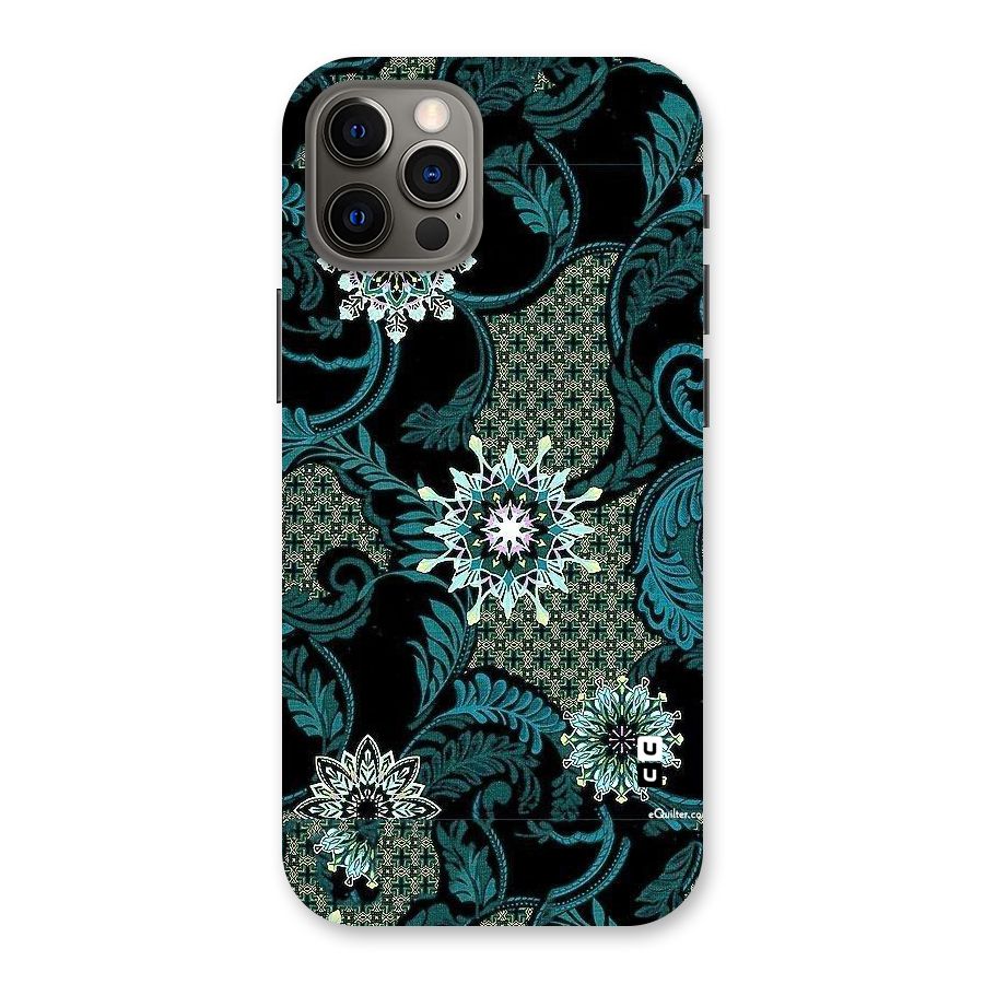 Bottle Green Floral Back Case for iPhone 12 Pro