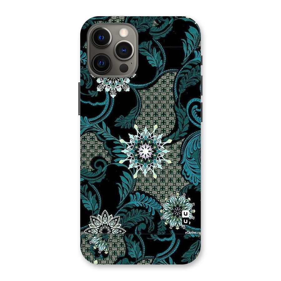 Bottle Green Floral Back Case for iPhone 12 Pro Max