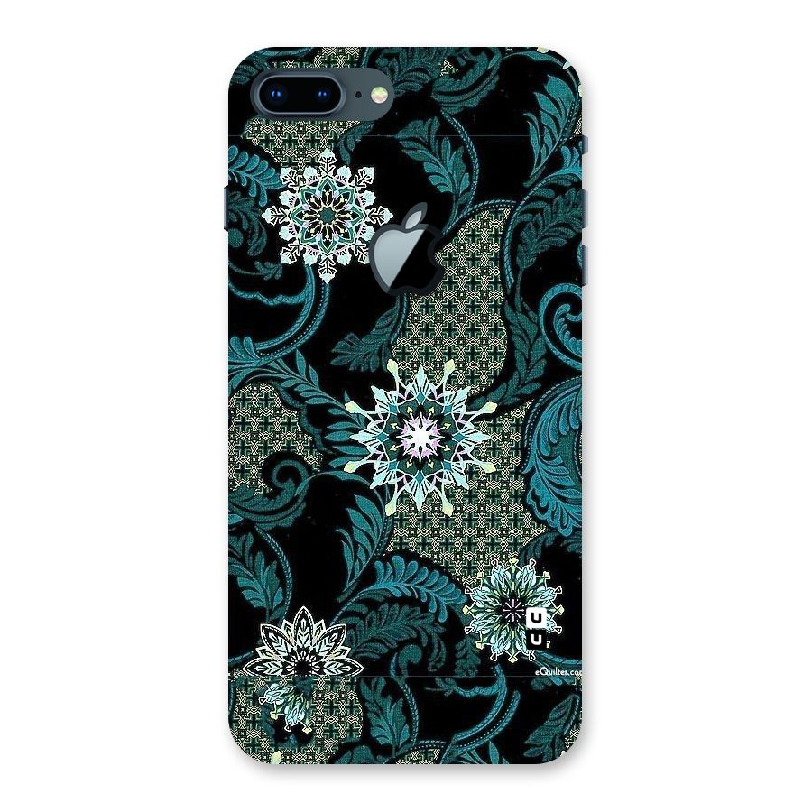 Bottle Green Floral Back Case for iPhone 7 Plus Apple Cut