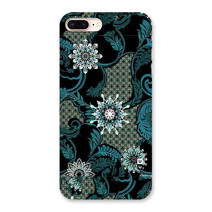 Bottle Green Floral Back Case for iPhone 8 Plus