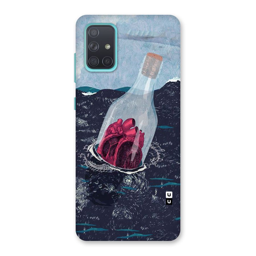 Bottle Heart Back Case for Galaxy A71