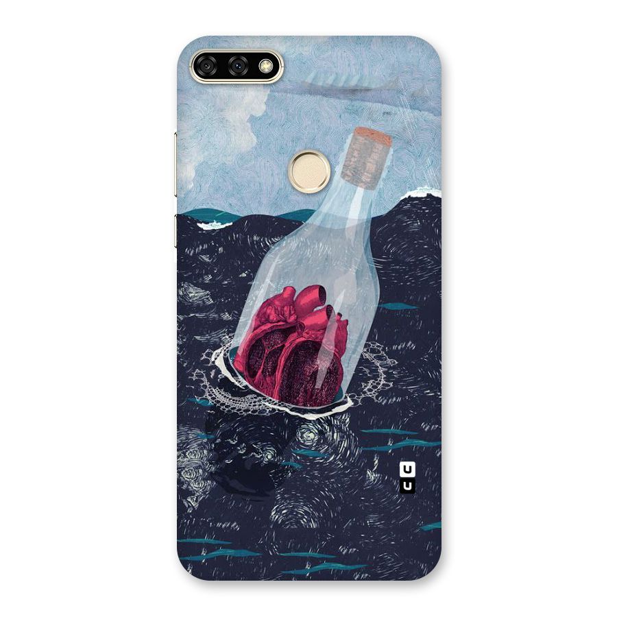 Bottle Heart Back Case for Honor 7A