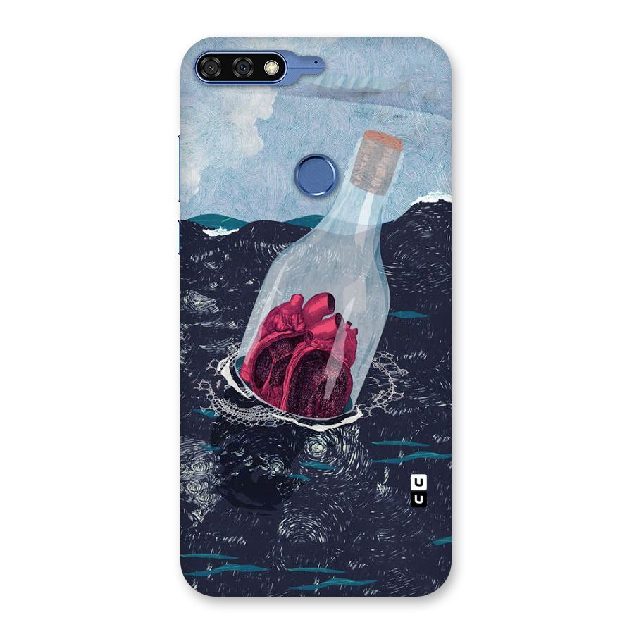Bottle Heart Back Case for Honor 7C