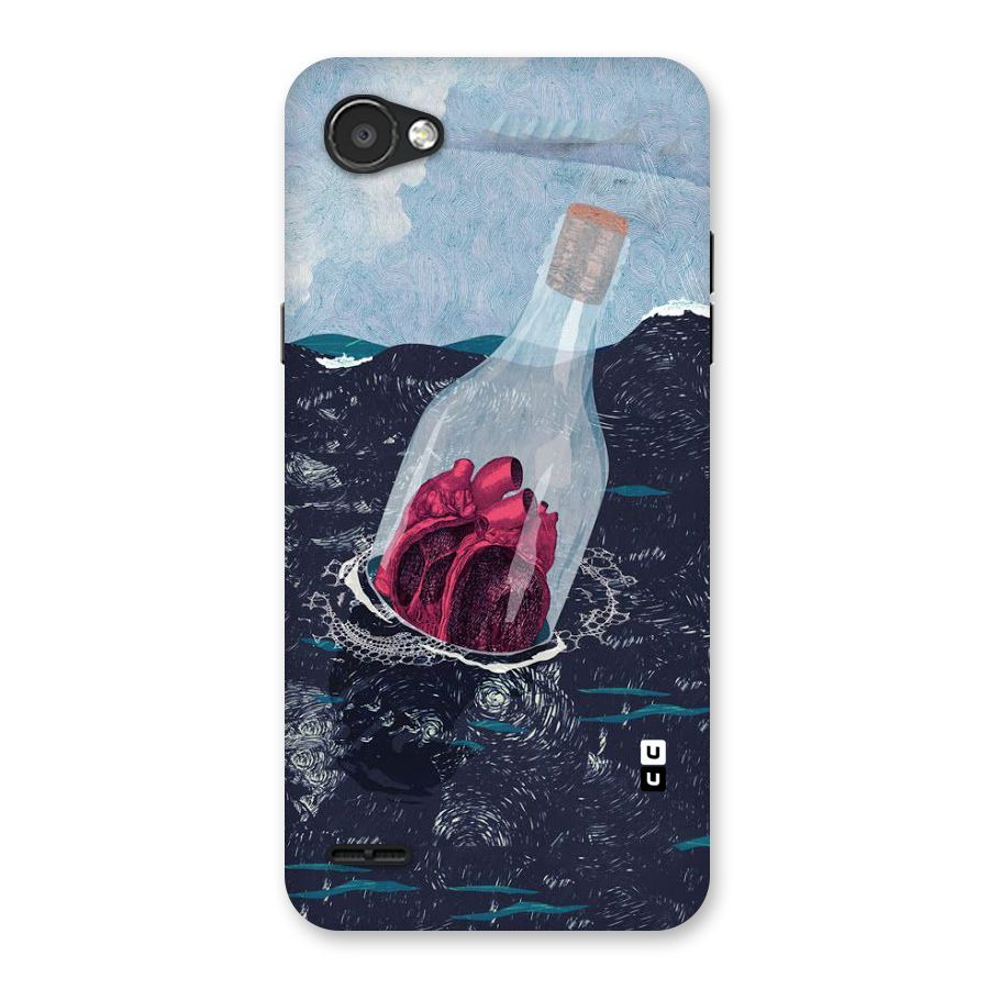 Bottle Heart Back Case for LG Q6