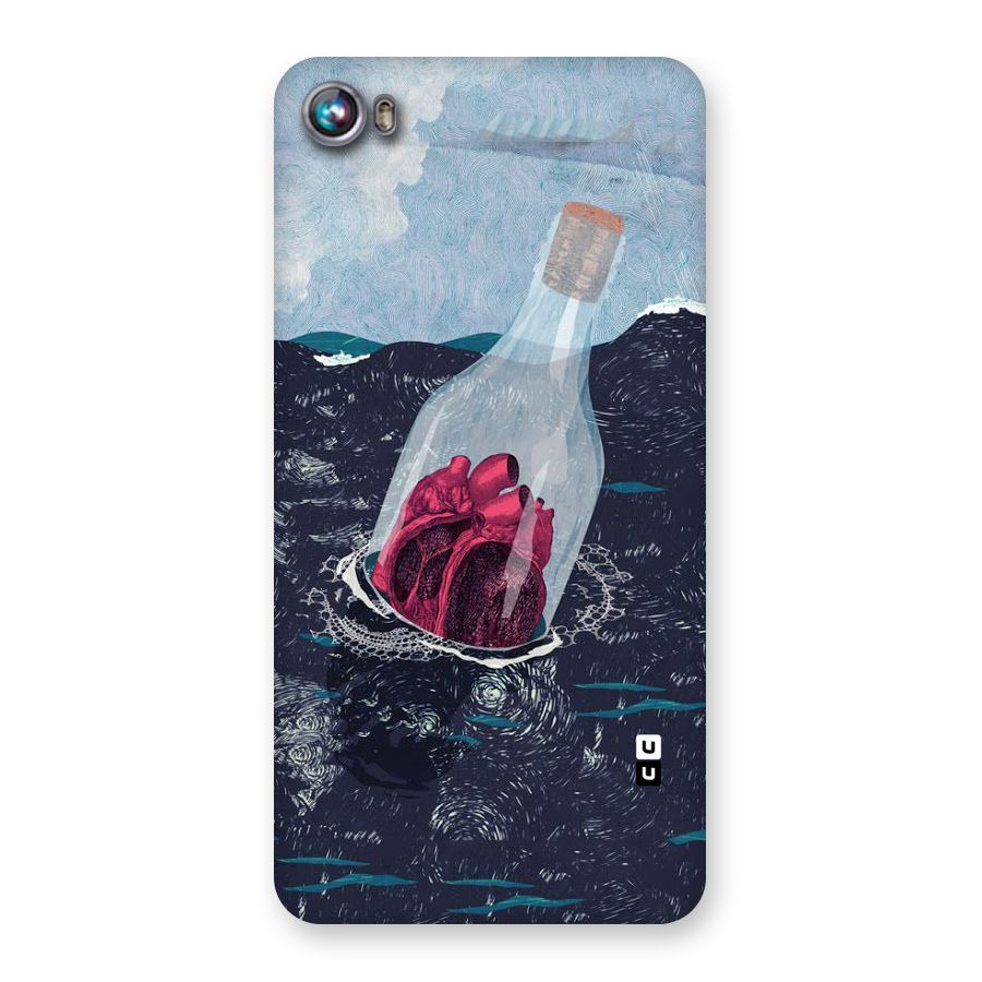Bottle Heart Back Case for Micromax Canvas Fire 4 A107
