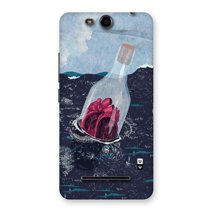 Bottle Heart Back Case for Micromax Canvas Juice 3 Q392