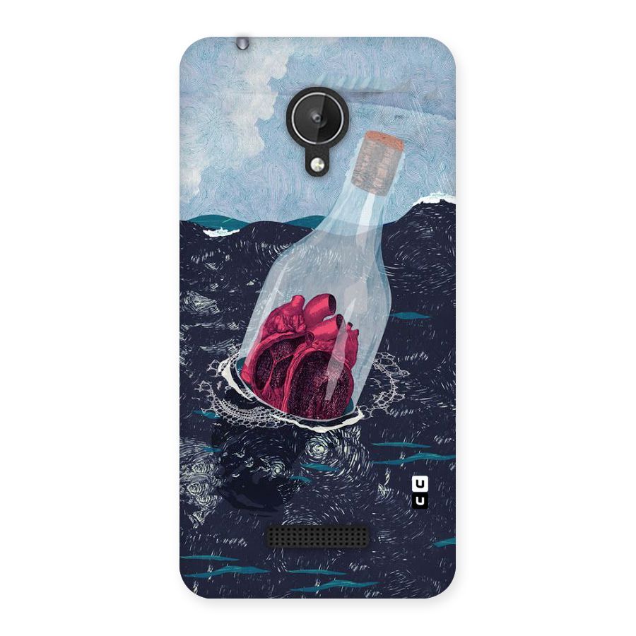 Bottle Heart Back Case for Micromax Canvas Spark Q380