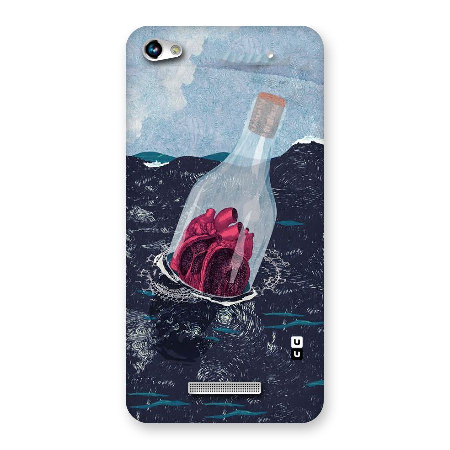 Bottle Heart Back Case for Micromax Hue 2