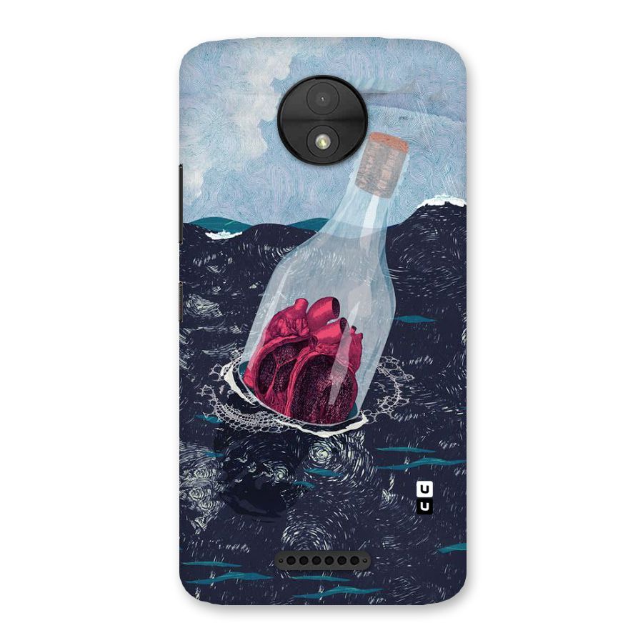 Bottle Heart Back Case for Moto C