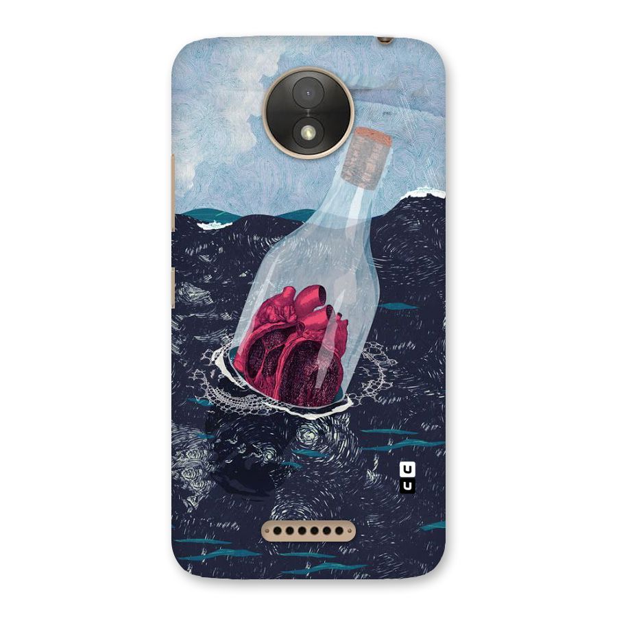 Bottle Heart Back Case for Moto C Plus