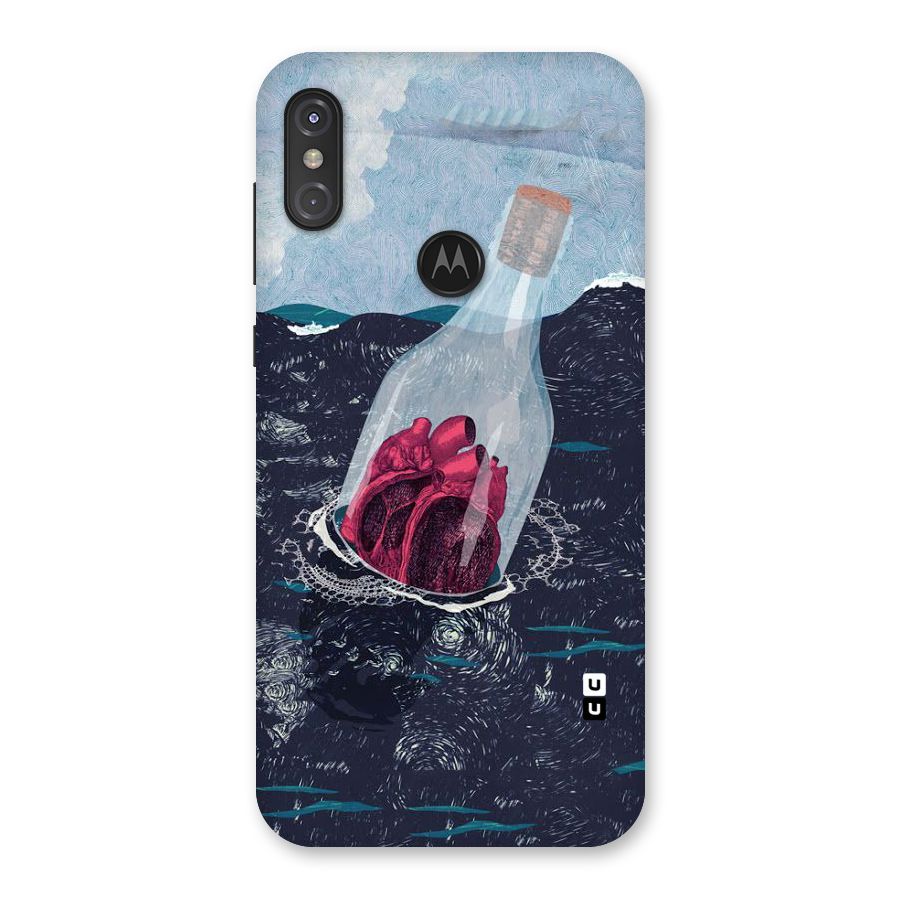 Bottle Heart Back Case for Motorola One Power