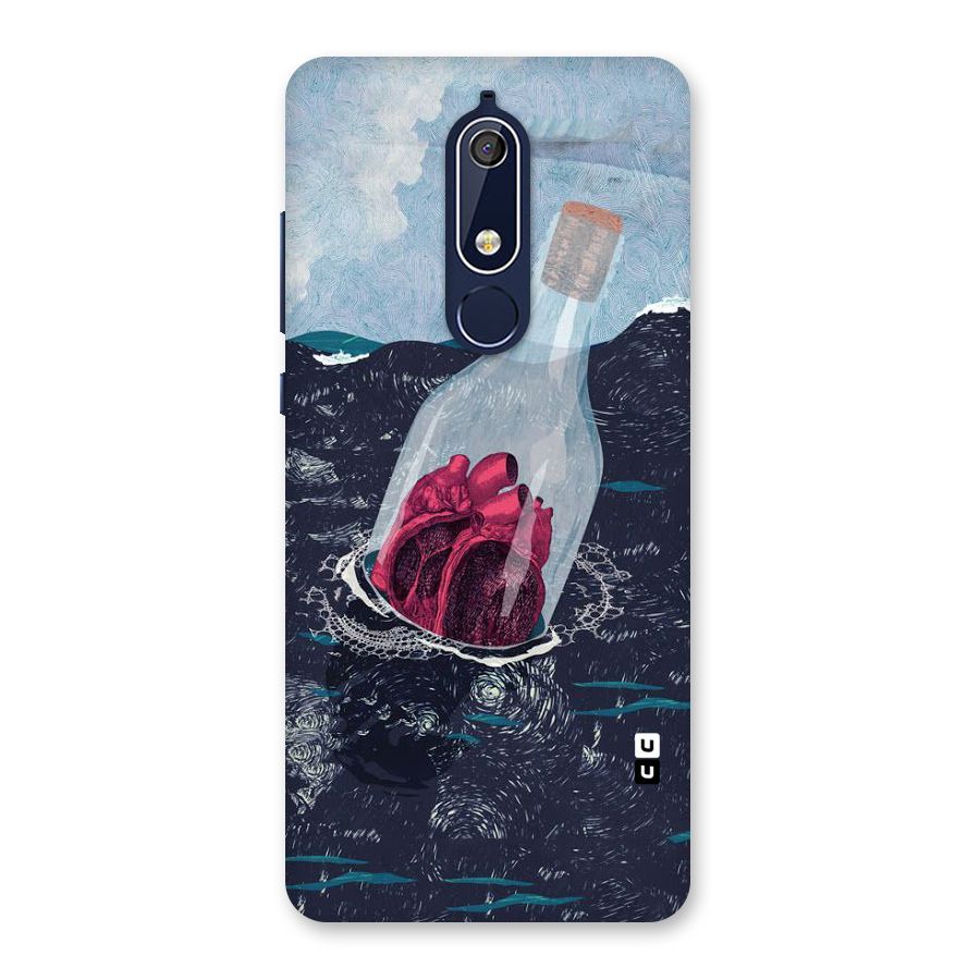 Bottle Heart Back Case for Nokia 5.1