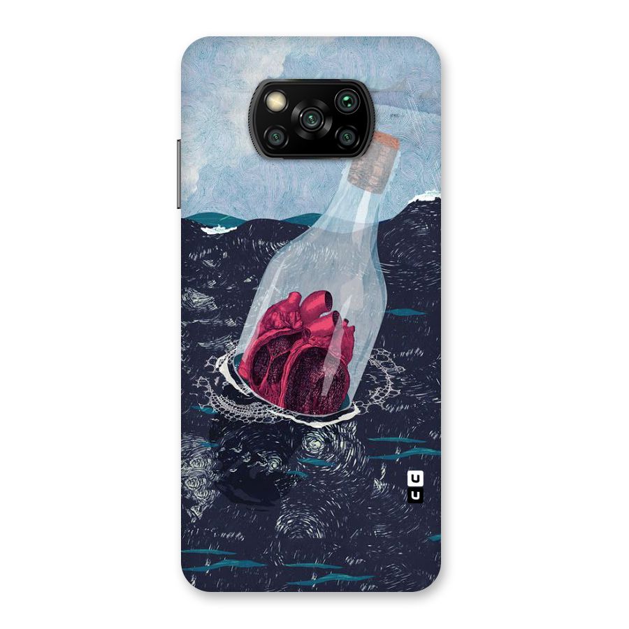 Bottle Heart Back Case for Poco X3