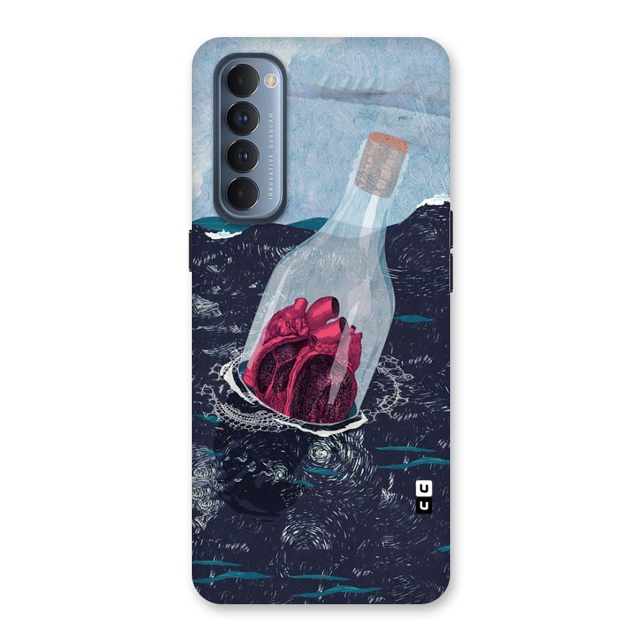 Bottle Heart Back Case for Reno4 Pro