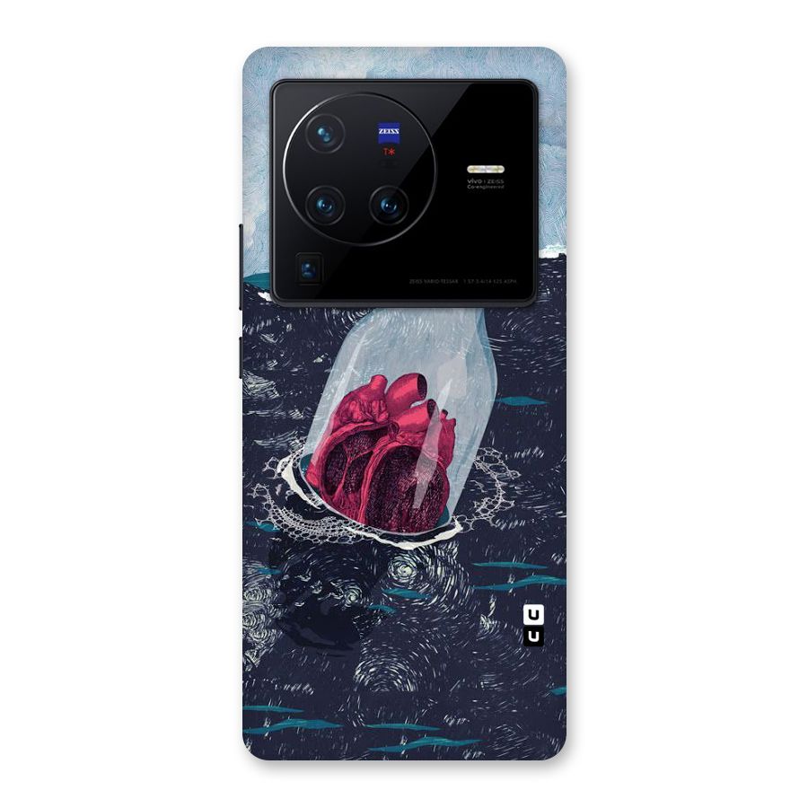 Bottle Heart Back Case for Vivo X80 Pro