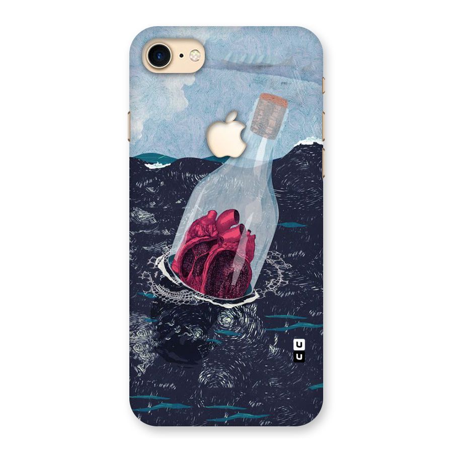 Bottle Heart Back Case for iPhone 7 Apple Cut