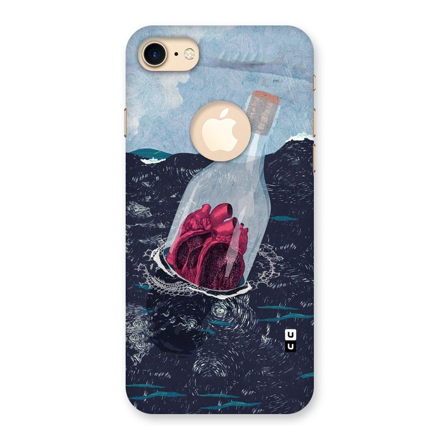 Bottle Heart Back Case for iPhone 7 Logo Cut