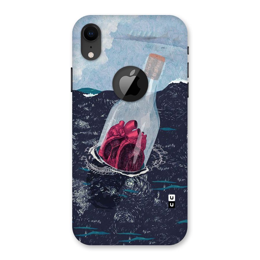 Bottle Heart Back Case for iPhone XR Logo Cut