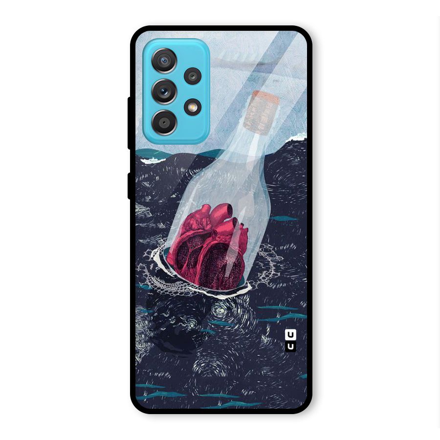 Bottle Heart Glass Back Case for Galaxy A52