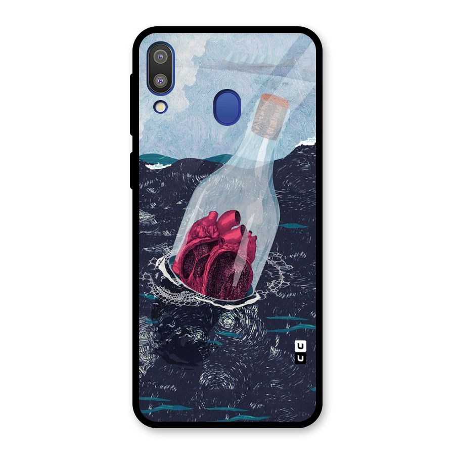 Bottle Heart Glass Back Case for Galaxy M20