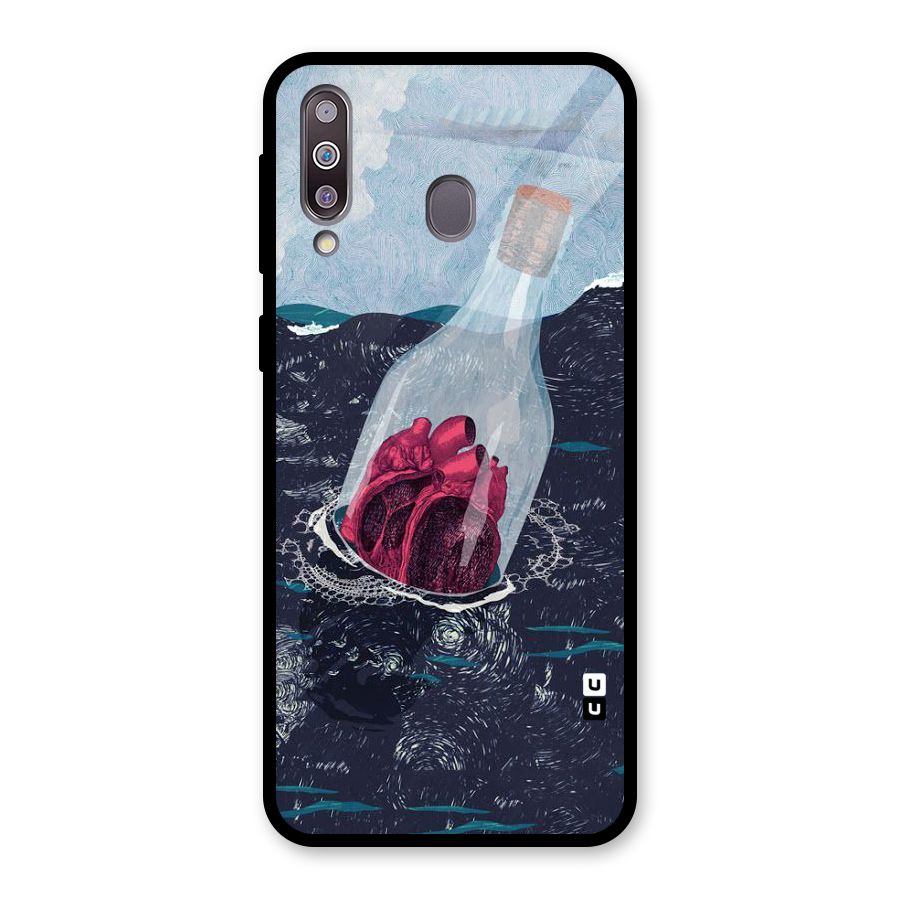 Bottle Heart Glass Back Case for Galaxy M30