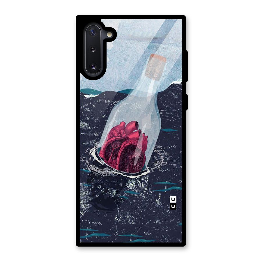 Bottle Heart Glass Back Case for Galaxy Note 10
