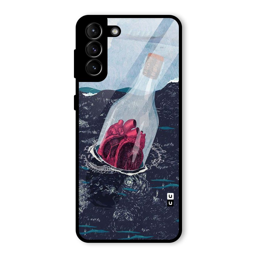 Bottle Heart Glass Back Case for Galaxy S21 Plus