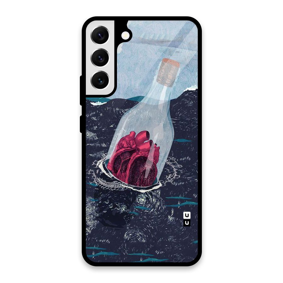 Bottle Heart Glass Back Case for Galaxy S22 Plus 5G