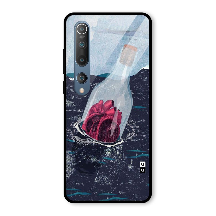 Bottle Heart Glass Back Case for Mi 10
