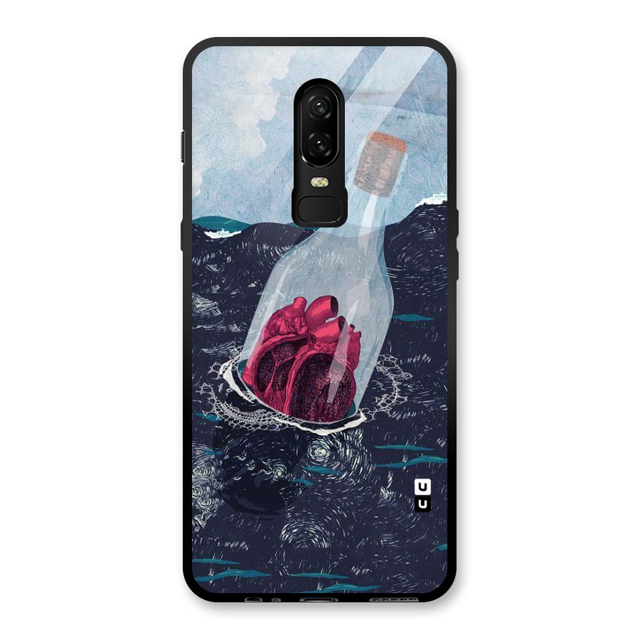 Bottle Heart Glass Back Case for OnePlus 6