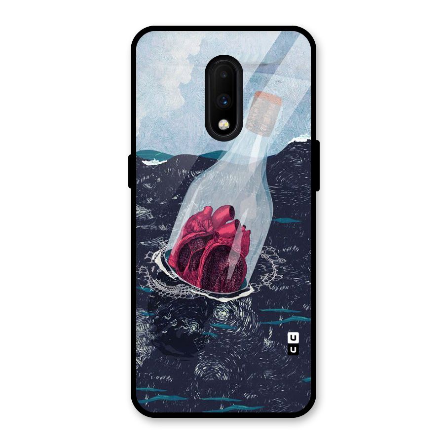 Bottle Heart Glass Back Case for OnePlus 7