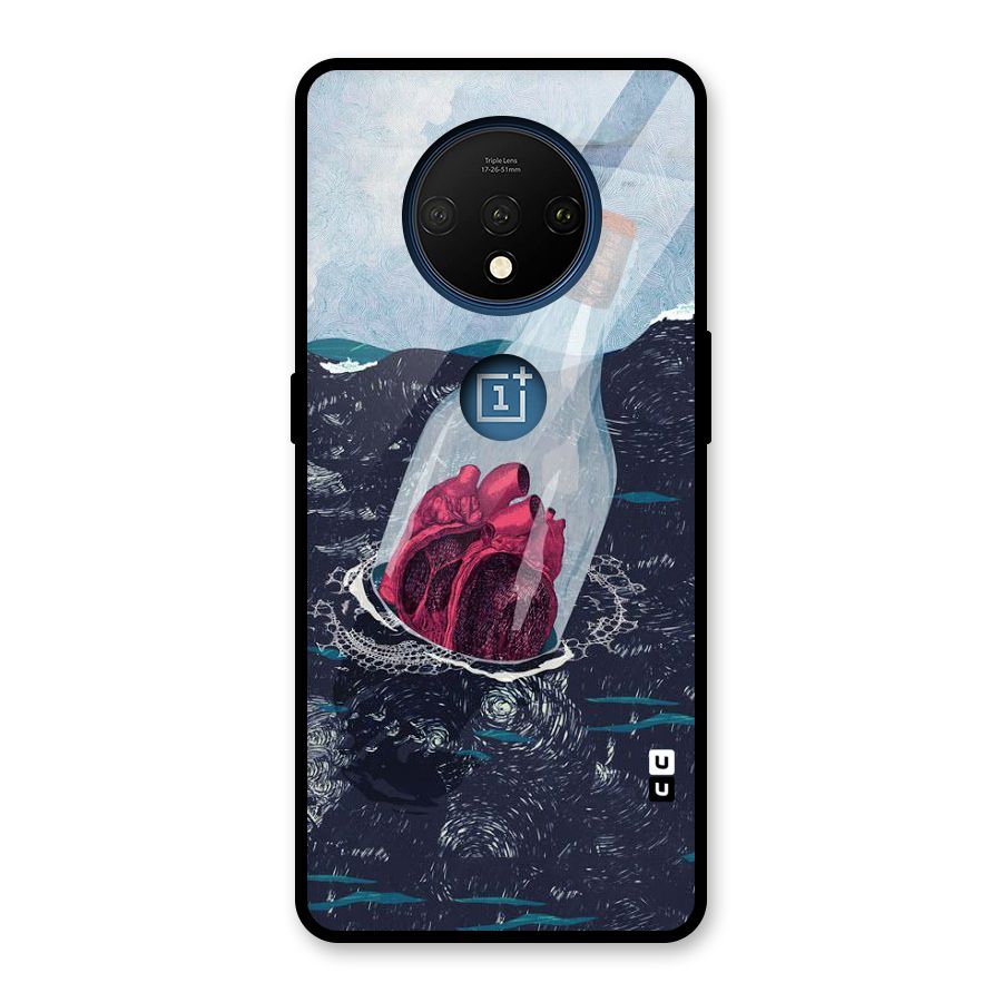 Bottle Heart Glass Back Case for OnePlus 7T