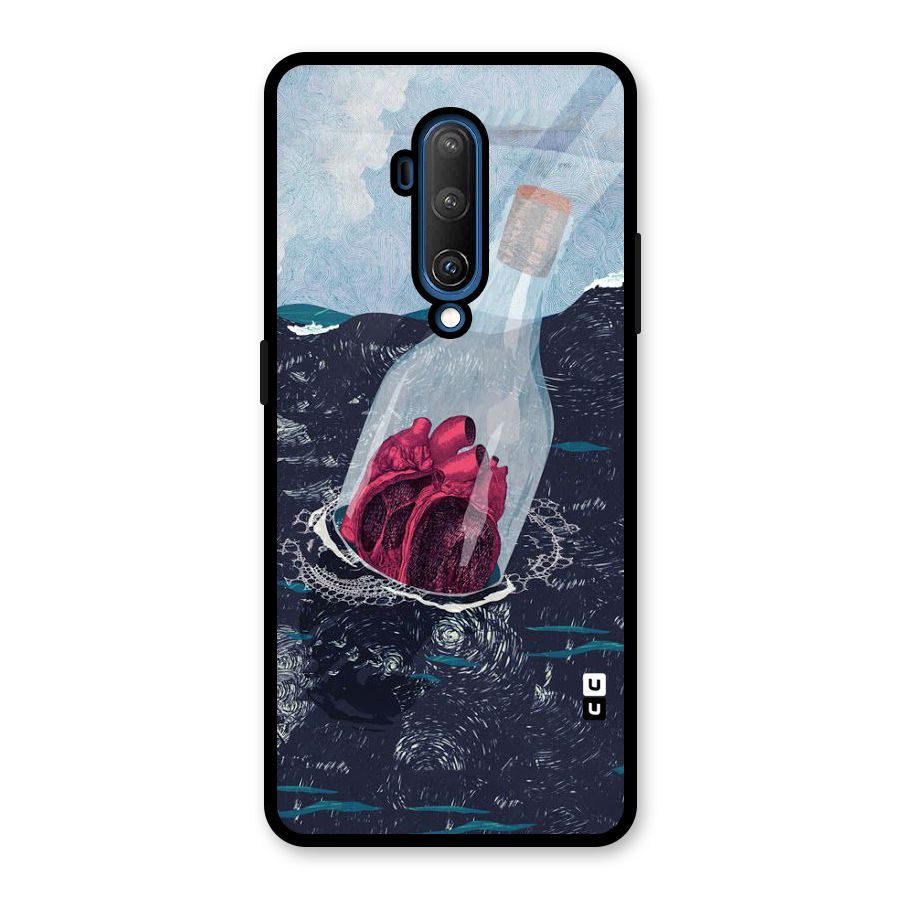 Bottle Heart Glass Back Case for OnePlus 7T Pro